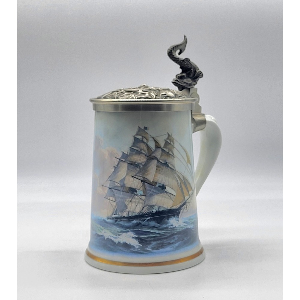 "Greyhounds Of The Sea" Stein By Leonard J Pearce Haviland Of Limoges 1983 - Picture 3 of 12